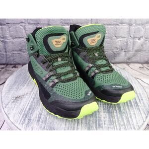 New Balance Fresh Foam X Hierro Mid Trail Boots Green/Volt Men 12 Used No Box